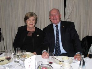 Sir Peter Cosgrove with Sandra Purser President of Radio 1RPH at the 2019 Annual Dinner