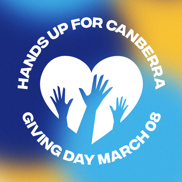 Hands Up for Canberra Giving Day 2023