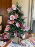 The Christmas tree at 1RPH with baubles made from photos of the volunteers